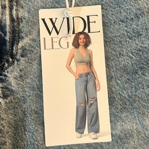 Simple Society Low Slouch Wide Leg Jeans 7/28